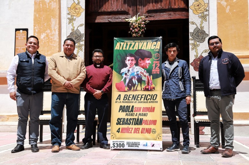 Se presentó el cartel de La Corrida Guadalupana en Atltzayanca,&nbsp;Tlaxcala
