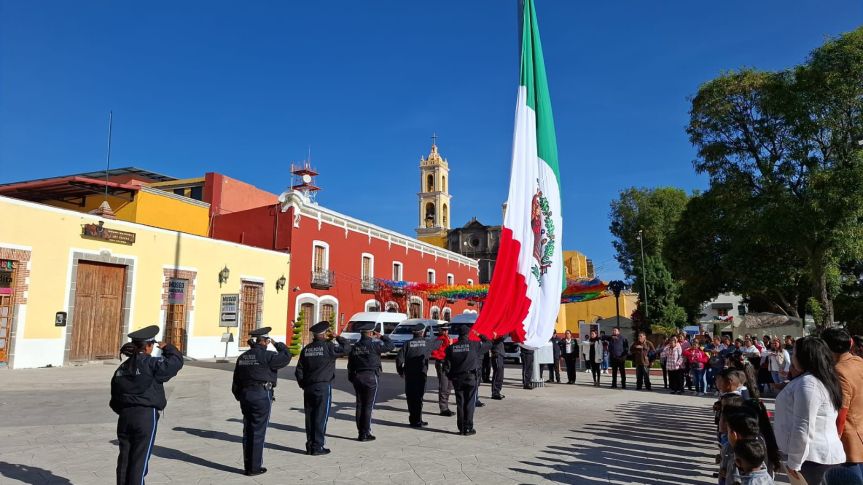 EN HUAMANTLA SE REALIZA HOMENAJE CÍVICO CON LA PARTICIPACIÓN DE NUEVO SAN JOSÉ TEACALCO Y NUEVO CENTRO DE POBLACIÓN&nbsp;MORELOS