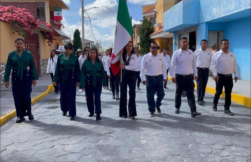 Con gran orgullo se realizó el desfile cívico del 16 de septiembre en&nbsp;Ixtenco