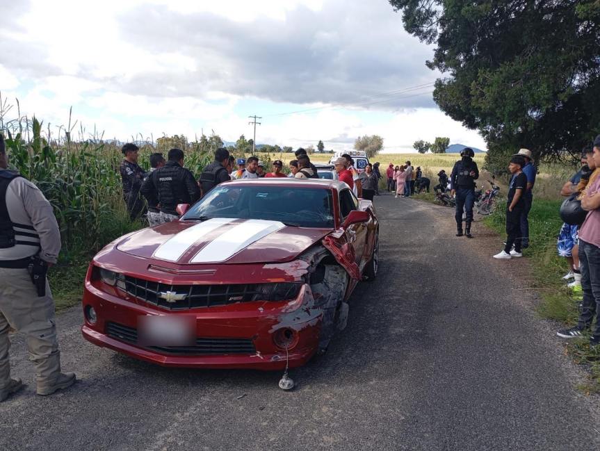 Accidente vial atendido por Seguridad Pública en&nbsp;Huamantla