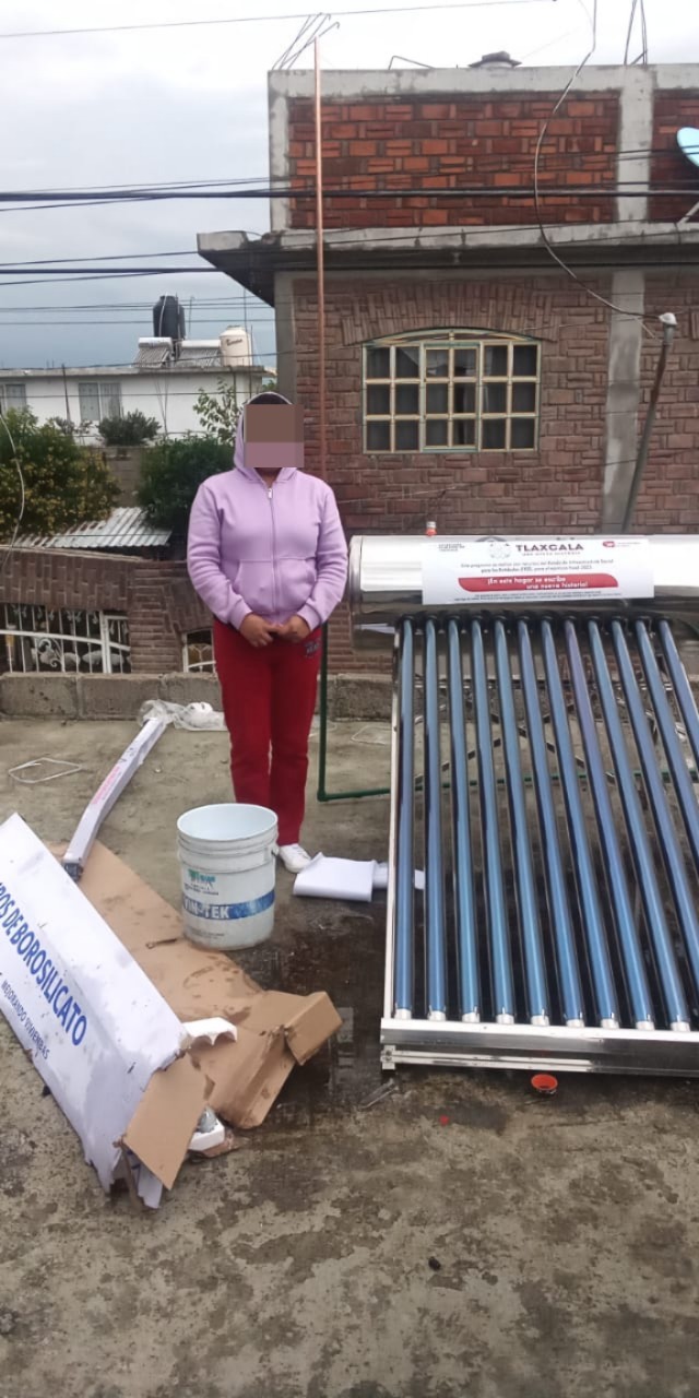 Entregan en Ixtenco calentadores solares gratuitos en coordinación con Bienestar&nbsp;Estatal