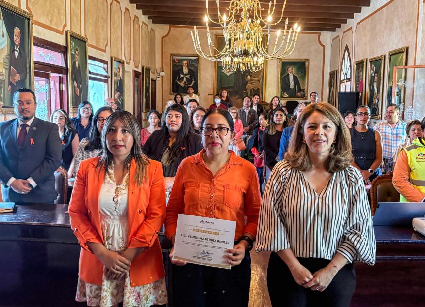 AYUNTAMIENTO DE TLAXCALA Y EL ITE SUMAN ESFUERZOS PARA ERRADICAR LA VIOLENCIA POLÍTICA CONTRA LAS&nbsp;MUJERES