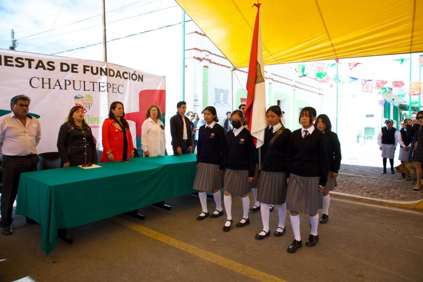 AUTORIDADES MUNICIPALES Y COMUNITARIAS CONMEMORAN EL 87 ANIVERSARIO DE LA FUNDACIÓN DEL PUEBLO DE&nbsp;CHAPULTEPEC