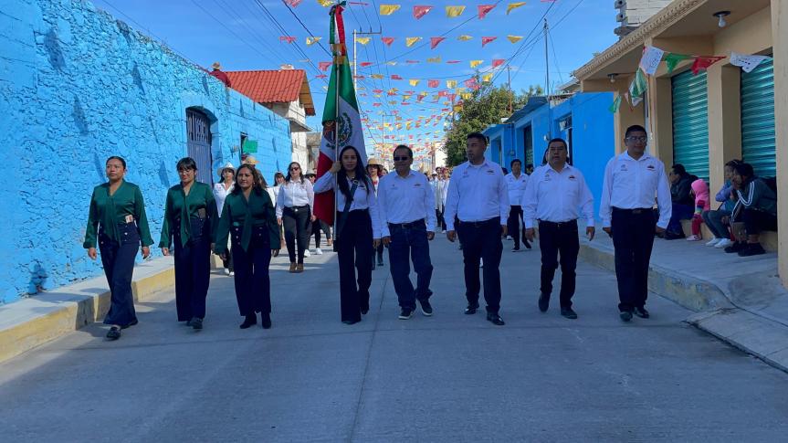 Con gran orgullo se realizó el desfile cívico del 16 de septiembre en&nbsp;Ixtenco