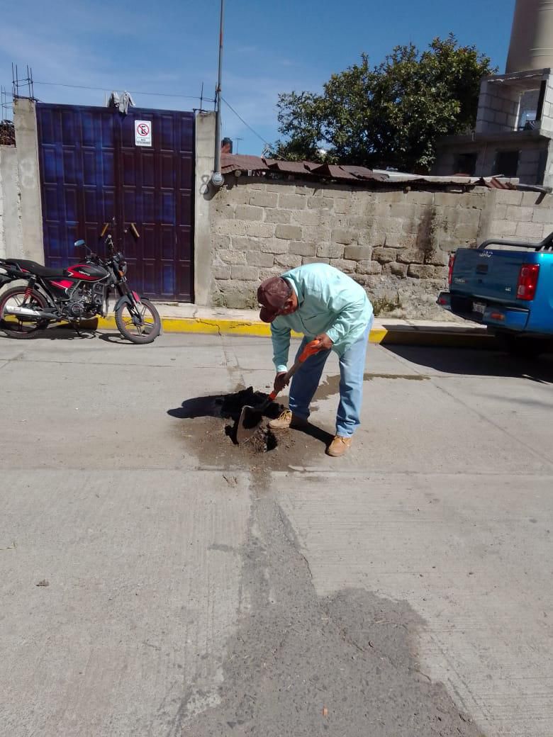 Continúan los trabajos de mantenimiento y reparación de fugas en&nbsp;Huamantla