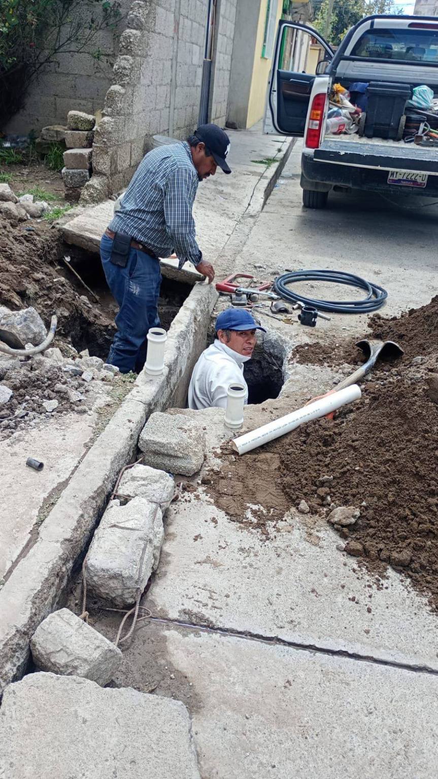 Huamantla refuerza mantenimiento de la red hidráulica con trabajos de reparación de fugas de&nbsp;agua
