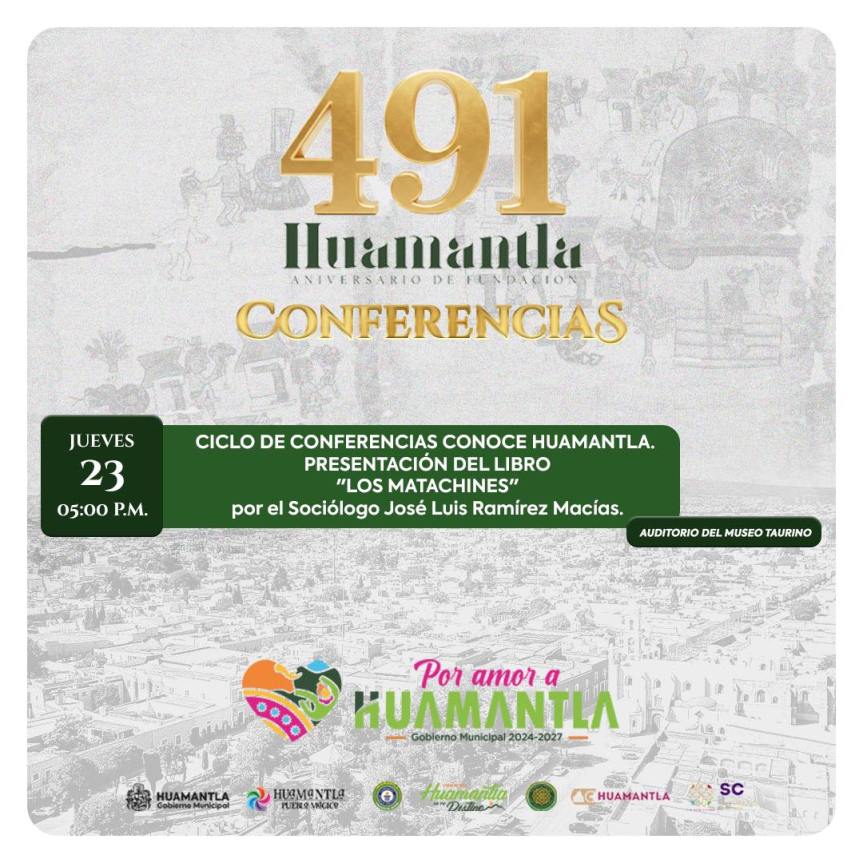 Presentarán el libro “Los Matachines” en el marco del 491 aniversario de la fundación de&nbsp;Huamantla