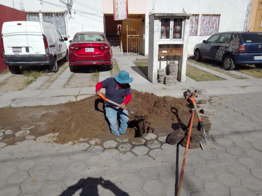 CAPAMH continúa con trabajos de reparación y mantenimiento de la red de agua potable en distintos puntos de&nbsp;Huamantla