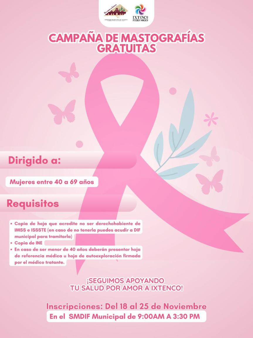 Ixtenco impulsa la salud preventiva de las mujeres con la Campaña de Mastografías&nbsp;Gratuitas