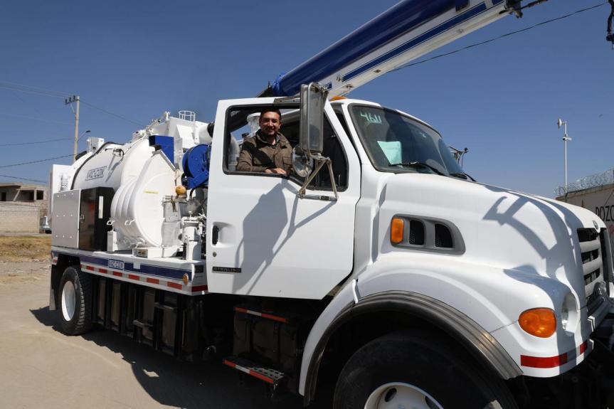 CAPAMH refuerza el mantenimiento de la red de agua con unidad&nbsp;vactor