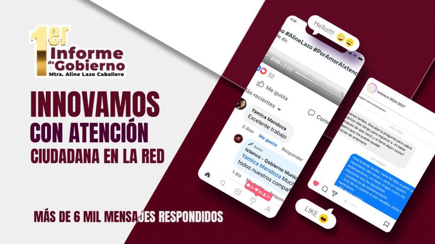 En el primer año de gobierno de Aline Lazo, Ixtenco se transformó con un modelo de atención ciudadana moderno, ágil y&nbsp;cercano