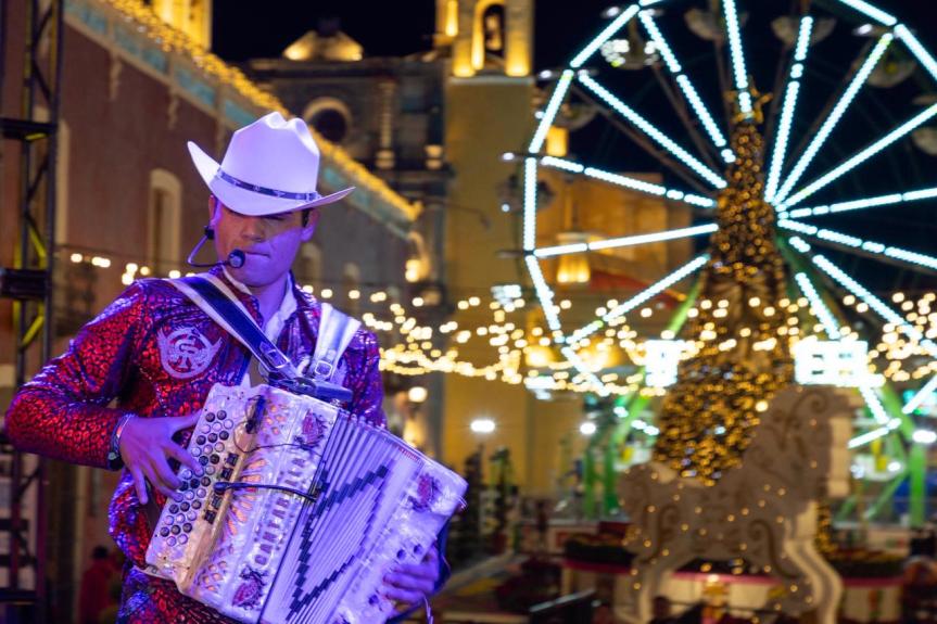 LA MAGIA NAVIDEÑA CONTINUÓ EN HUAMANTLA CON MÚSICA, CINE Y&nbsp;TRADICIONES