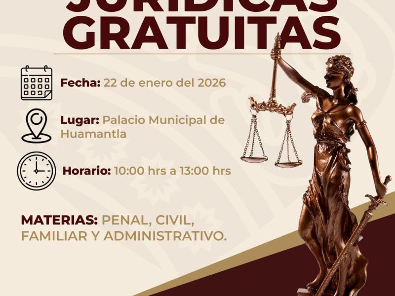 SEGOB Tlaxcala y Ayuntamiento de Huamantla invitan a jornada de asesorías jurídicas&nbsp;gratuitas