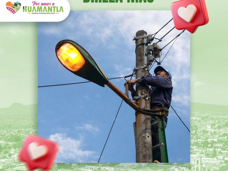 Huamantla inicia el programa “Brigadas Huamantla Brilla Más” para mejorar atención a&nbsp;luninarias