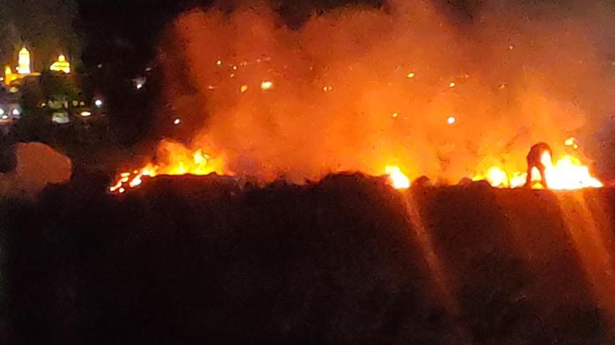 Dirección de Seguridad Pública atiende incendio de pastizal y evita mayores&nbsp;afectaciones