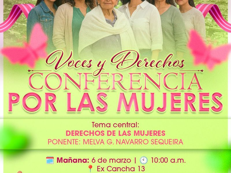 DIF HUAMANTLA INVITA A LA CONFERENCIA “VOCES Y DERECHOS POR LAS&nbsp;MUJERES”