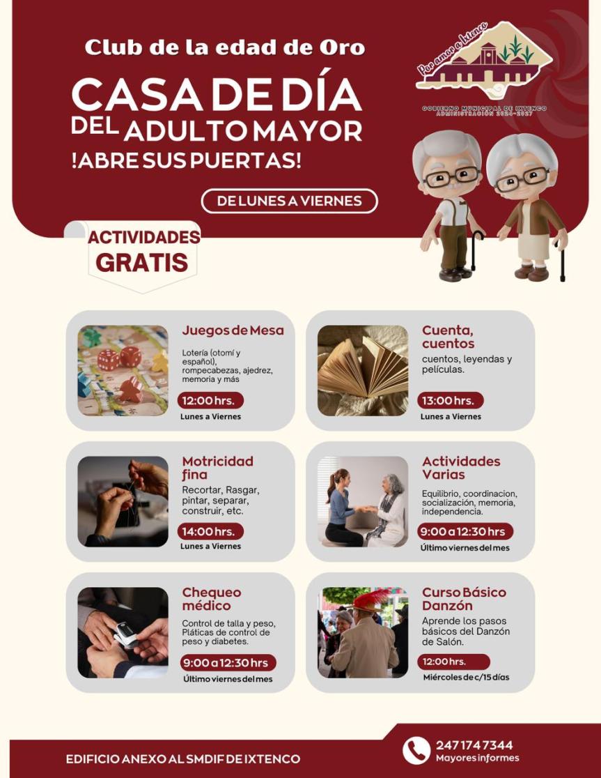 Casa de Día del Adulto Mayor abre sus puertas en&nbsp;Ixtenco