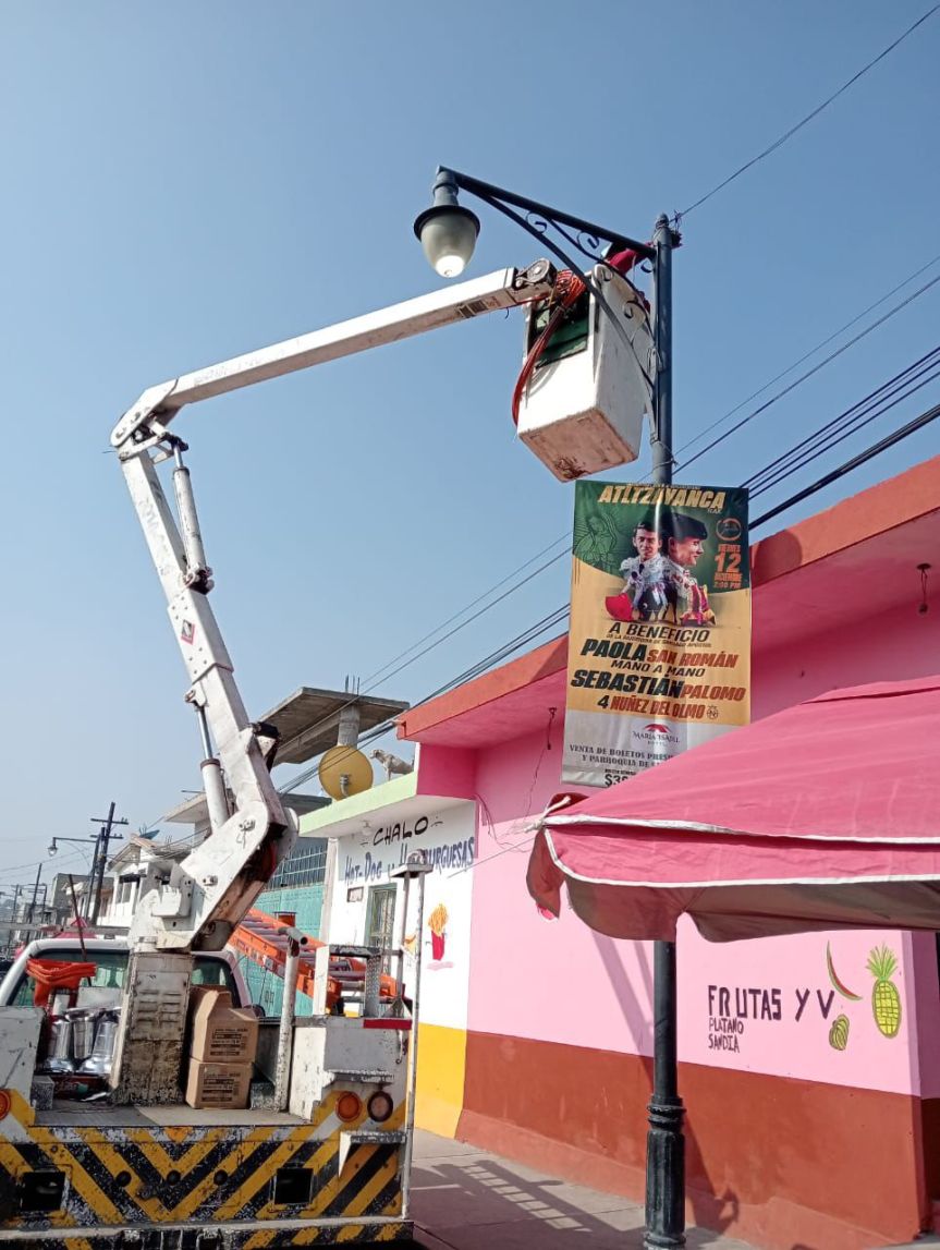 Brigadas “Huamantla Brilla Más” fortalecen la atención de luminarias en el&nbsp;municipio