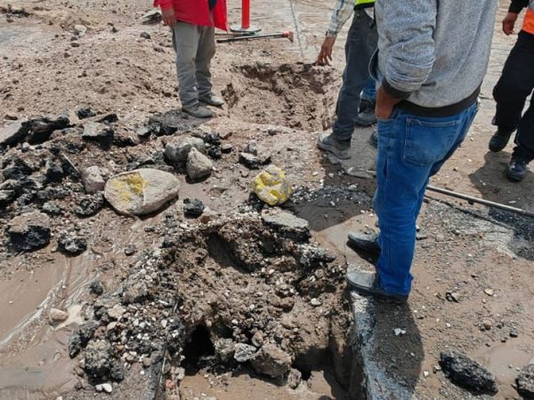 CAPAMH TRABAJA PARA RESTABLECER EL SERVICIO TRAS DAÑO EN LÍNEA DE CONDUCCIÓN DEL POZO BENITO&nbsp;JUÁREZ