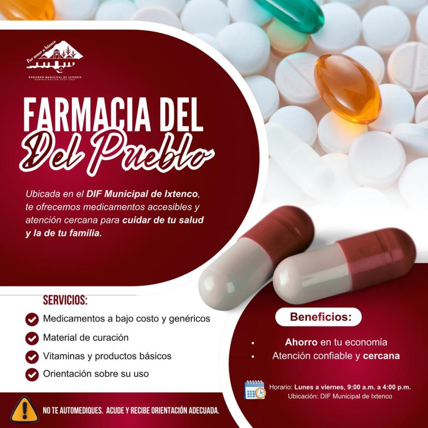 Farmacia del Pueblo continúa brindando atención accesible en&nbsp;Ixtenco