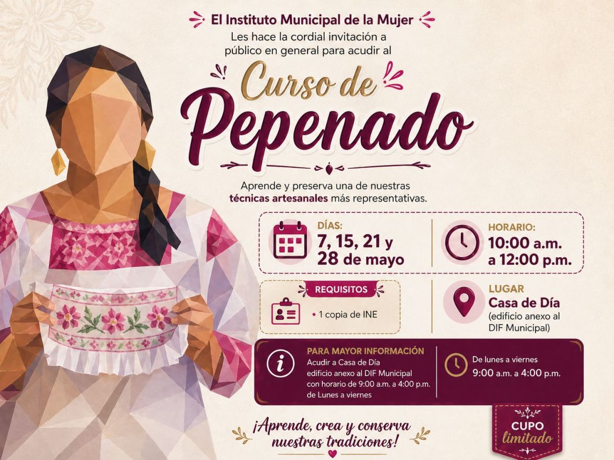 Invita Instituto Municipal de la Mujer a curso gratuito de pepenado para preservar técnicas&nbsp;artesanales