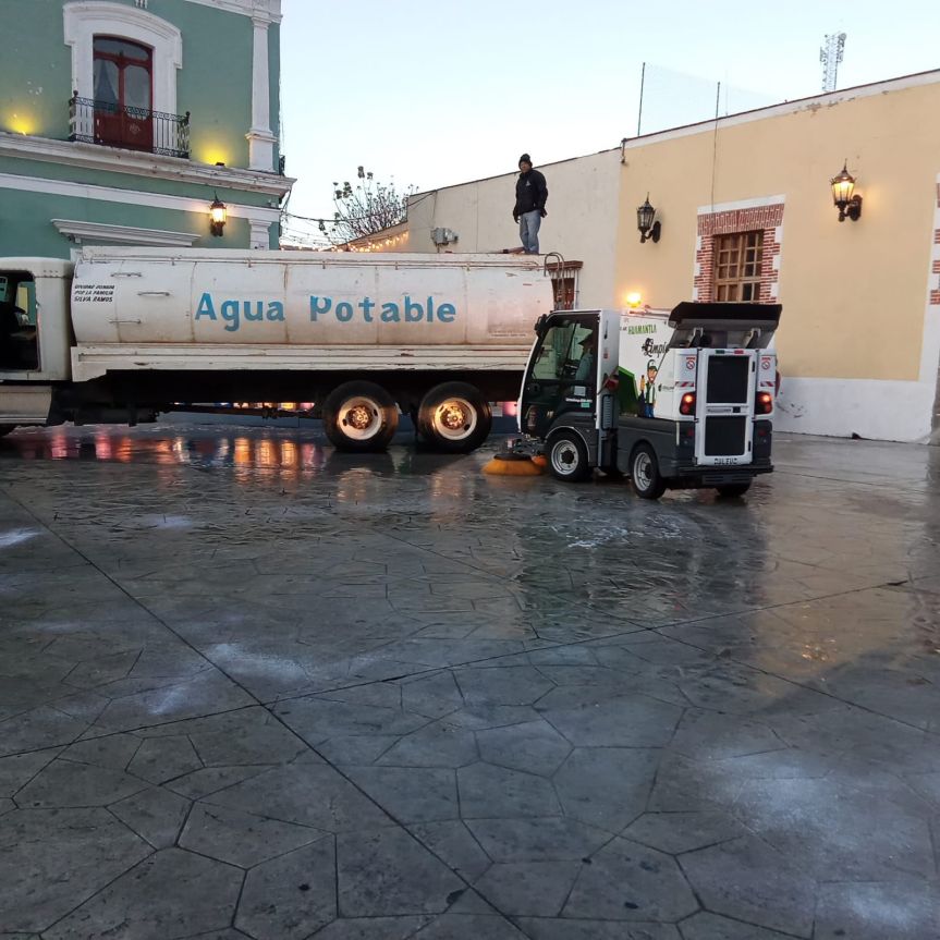 BRIGADAS DE SERVICIOS MUNICIPALES Y CAPAMH ALISTAN HUAMANTLA PARA SEMANA&nbsp;SANTA