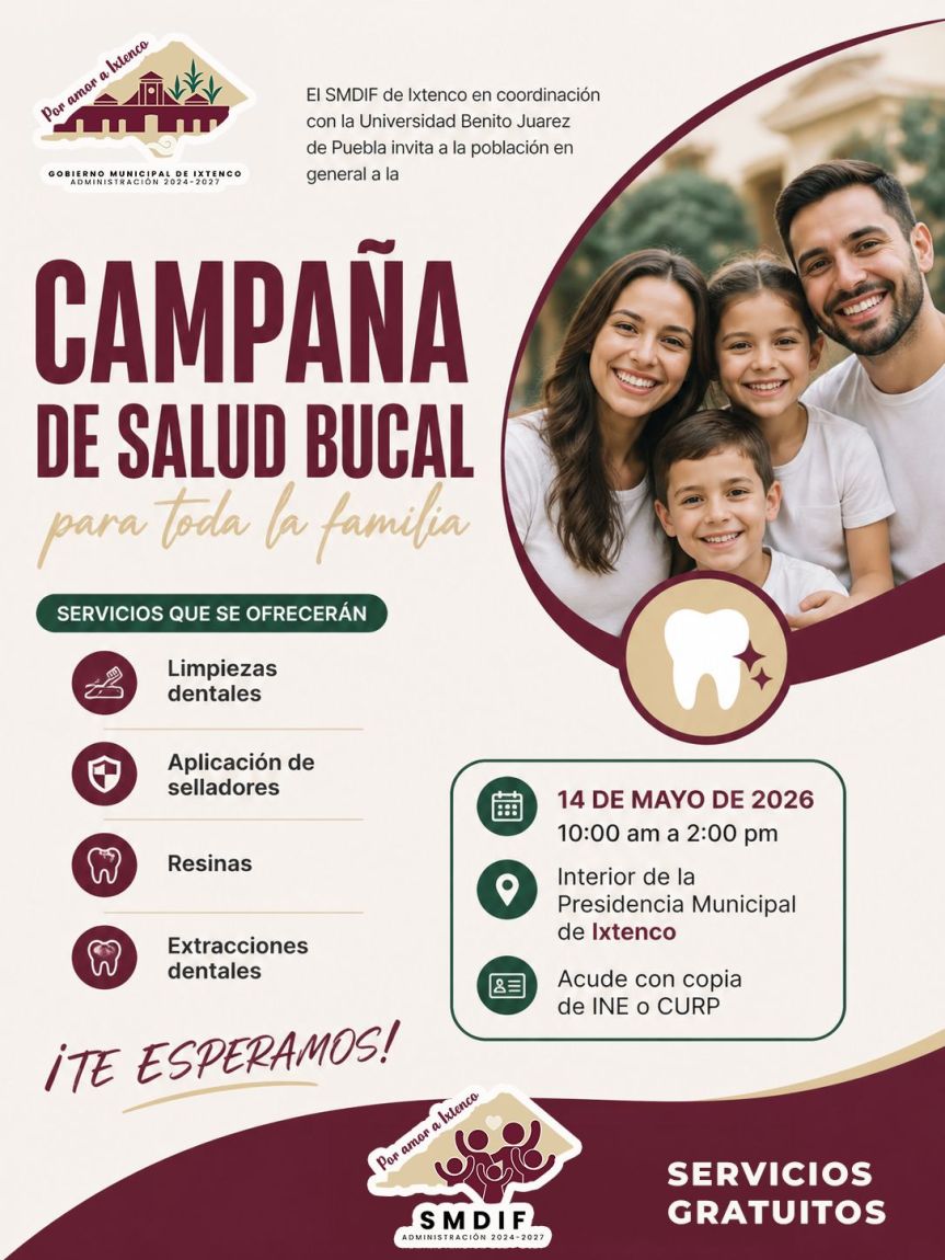 Ixtenco impulsa la salud bucal con jornada gratuita para las&nbsp;familias