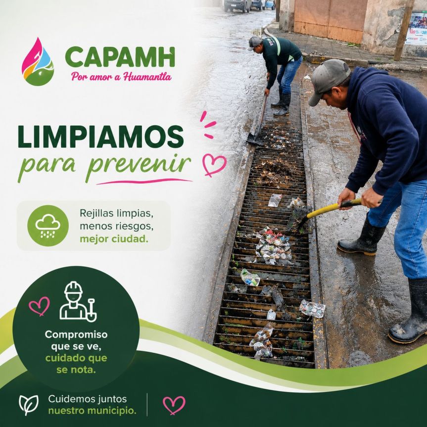 🌧️Prevenir también es trabajar por Huamantla:CAPAMH