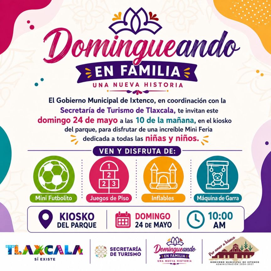 INVITAN A FAMILIAS DE IXTENCO A DISFRUTAR DE&nbsp;«DOMINGUEANDO»