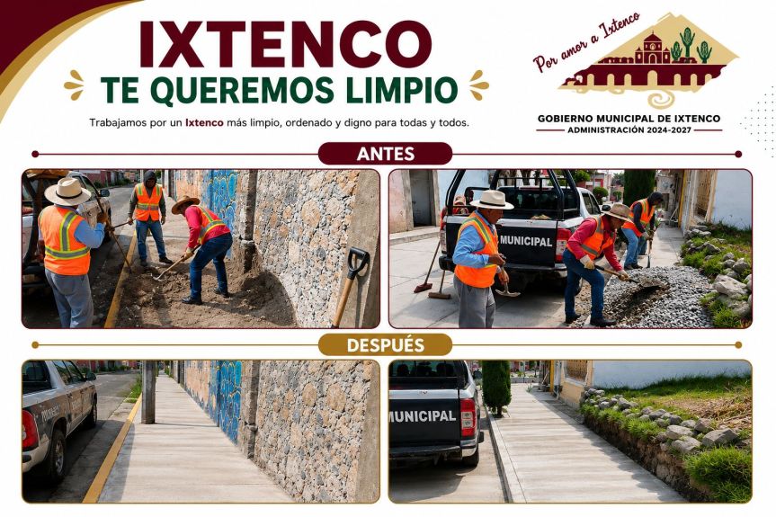 UN IXTENCO LIMPIO LO CONSTRUIMOS ENTRE TODAS Y TODOS:&nbsp;ALC