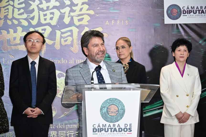 Inaugura Ray Vázquez Conchas la exposición “El arte del panda conecta al mundo” de Wei&nbsp;Xintian