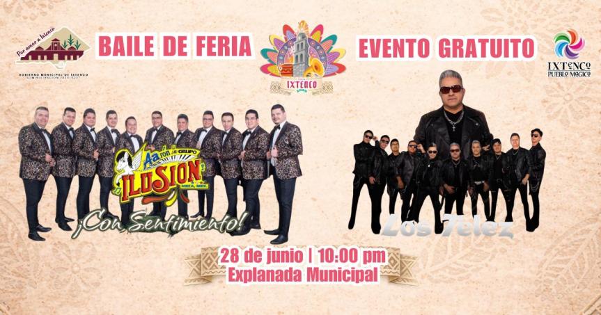 AARÓN Y SU GRUPO ILUSIÓN Y LOS TELEZ LLEGAN A LA FERIA IXTENCO&nbsp;2026