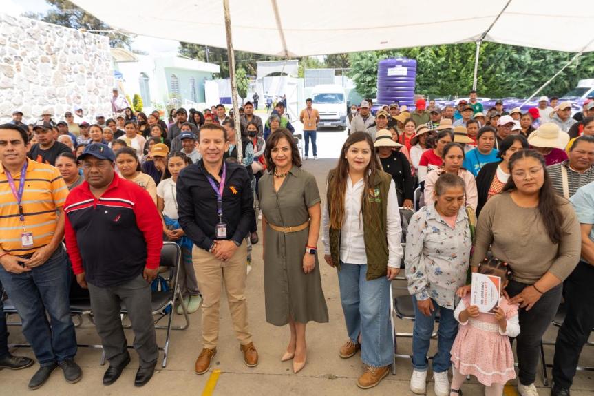 ROCÍO HERNÁNDEZ CASTILLO IMPULSA ACCIONES DE BIENESTAR PARA LAS FAMILIAS HUAMANTLECAS CON LA ENTREGA DE 146&nbsp;TINACOS