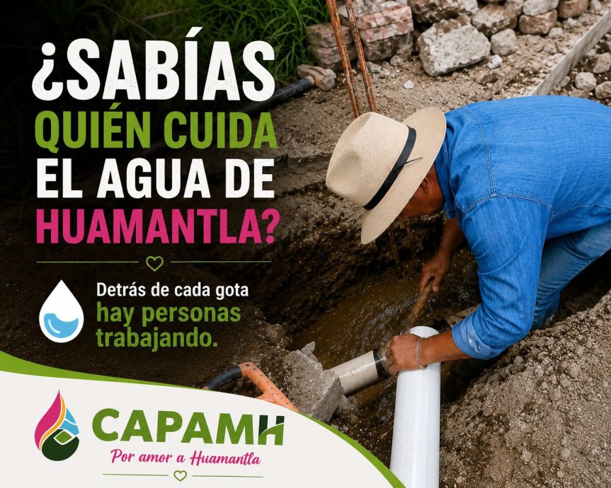 Detrás de cada gota de agua hay un equipo comprometido con&nbsp;Huamantla