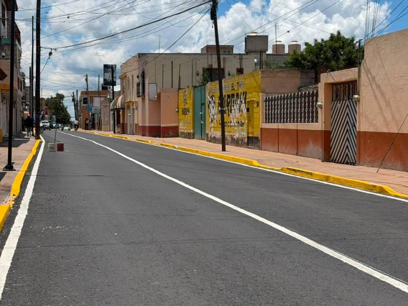 Chava Santos impulsa la transformación de Huamantla con más obra pública; avanza la rehabilitación de la calle Roberto&nbsp;Covarrubias