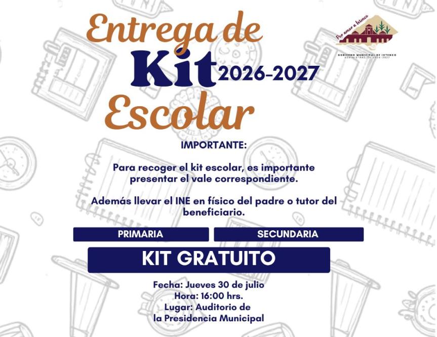 ANUNCIA ALINE LAZO LA ENTREGA DE KITS ESCOLARES PARA ESTUDIANTES DE&nbsp;IXTENCO