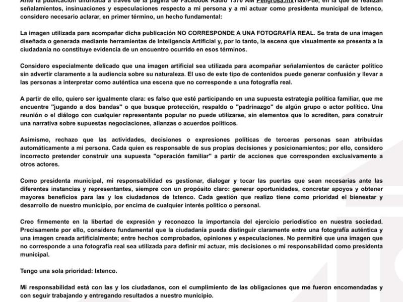 COMUNICADO OFICAL SOBRE PUBLICACIÓN EN EL MEDIO LA&nbsp;PELIGROSA.MX