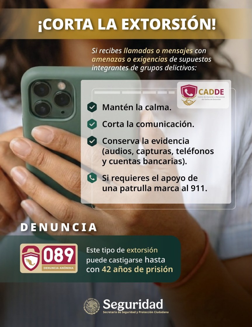 GOBIERNO DE IXTENCO EXHORTA A LA CIUDADANÍA A MANTENERSE ALERTA ANTE LA&nbsp;EXTORSIÓN