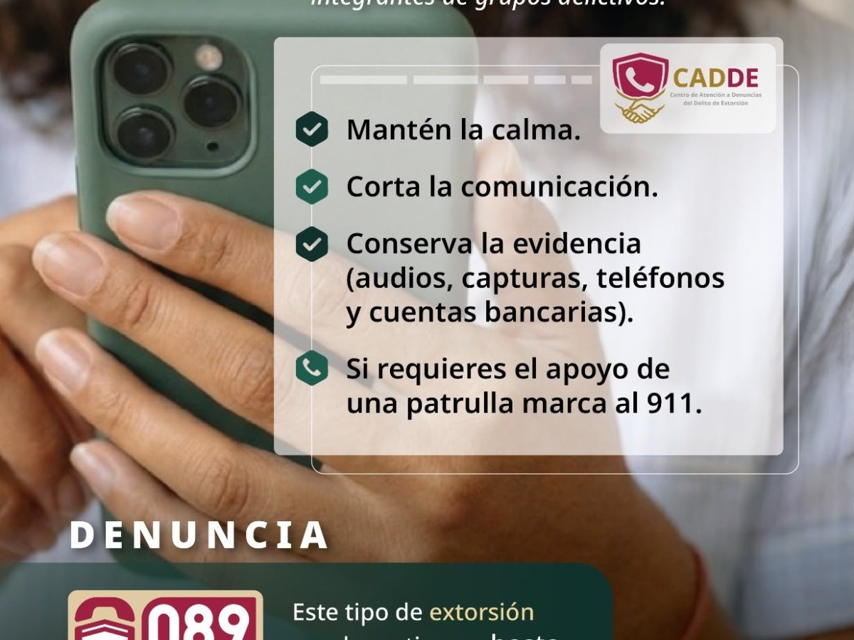 GOBIERNO DE IXTENCO EXHORTA A LA CIUDADANÍA A MANTENERSE ALERTA ANTE LA&nbsp;EXTORSIÓN