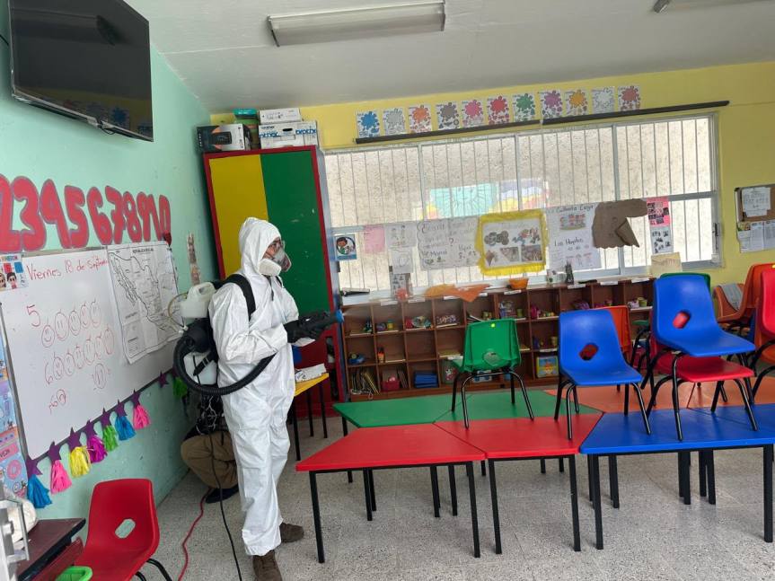 PROTECCIÓN CIVIL DE IXTENCO REALIZA CAMPAÑA DE CONTROL DE PLAGAS EN INSTITUCIONES&nbsp;EDUCATIVAS