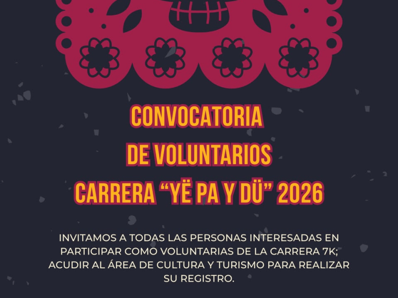 GOBIERNO DE IXTENCO CONVOCA A SUMARSE COMO VOLUNTARIOS A LA CARRERA «YË PA Y DÜ»&nbsp;2026