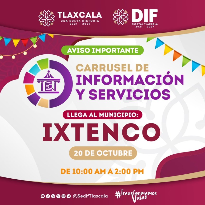 IXTENCO RECIBIRÁ A MÁS DE 25 DEPENDENCIAS EN EL CARRUSEL DE INFORMACIÓN Y&nbsp;SERVICIOS