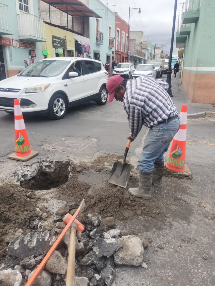 CAPAMH REFUERZA TRABAJOS DE MANTENIMIENTO Y ATENCIÓN A REPORTES CIUDADANOS EN&nbsp;HUAMANTLA